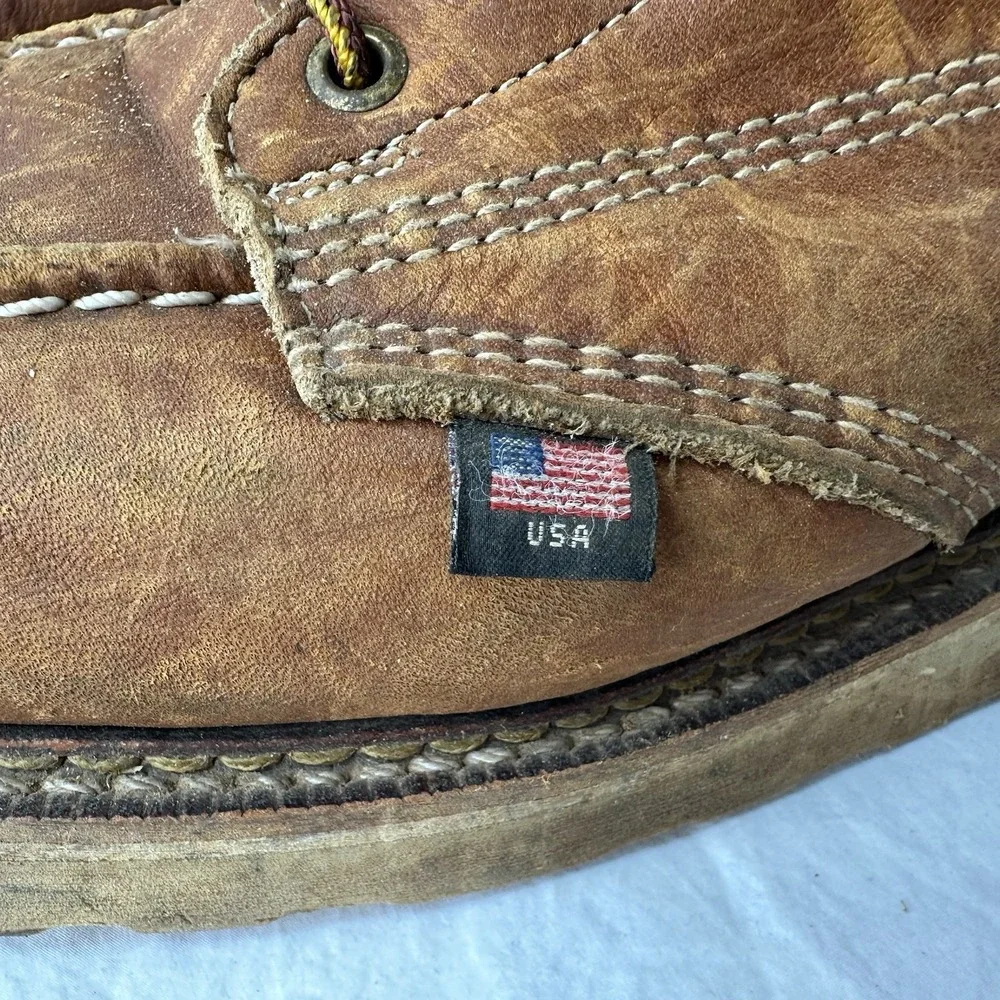 Thorogood 6" American Heritage Moc Soft Toe Work Boots 814-4200 Men's Size 15 D! - Picture 6 of 13